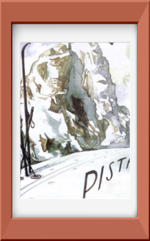 Cartolina storica del Battaglione Monte Cervino